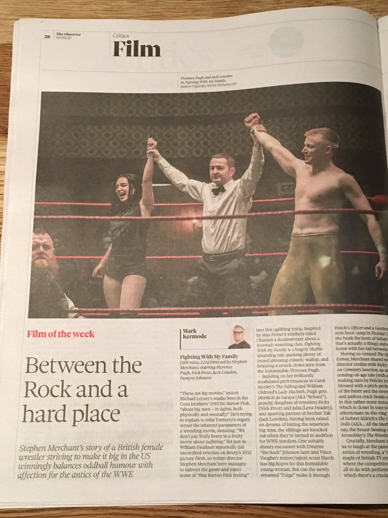 UK Observer Review MARCH 2019: FIONA SHAW Andy Nyman JACK LOWDEN Florence Pugh