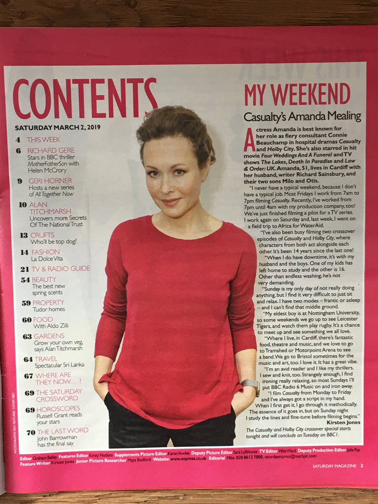 UK Saturday Magazine 3/2019: RICHARD GERE John Barrowman GERI HORNER Imagination