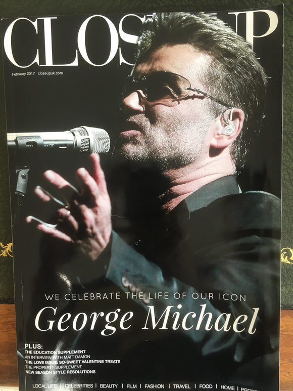 London Close UP Magazine February 2017: GEORGE MICHAEL RARE COVER