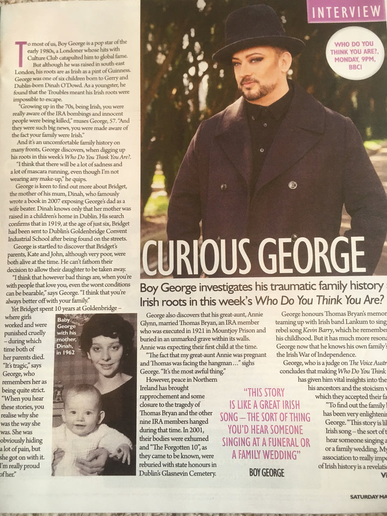 UK SATURDAY magazine 07/2018 ANITA RANI Boy George RICK ASTLEY Nana Mouskouri