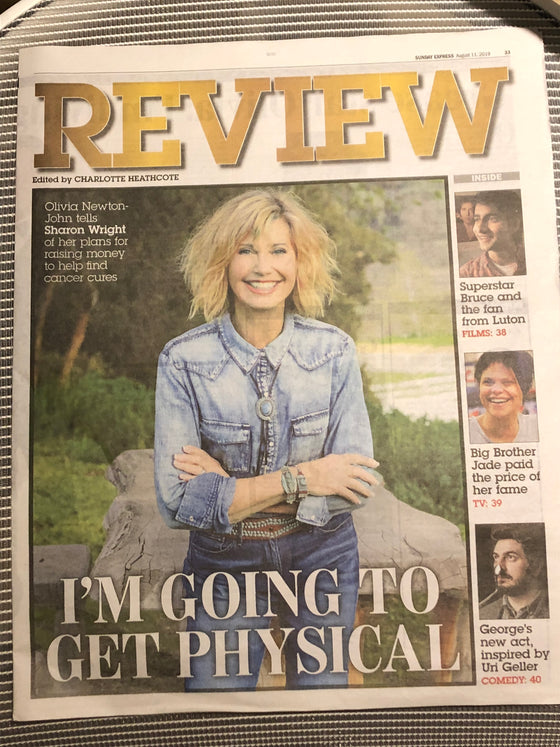 UK Express Review 11th August 2019: Olivia Newton John cover and interview