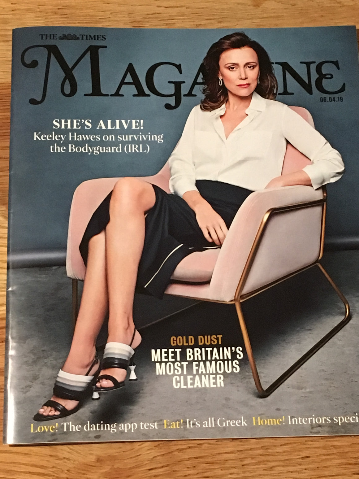 UK Times Magazine April 2019 Keeley Hawes cover & interview