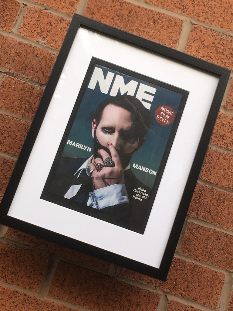 UK NME Magazine 2017: MARILYN MANSON UK Limited Framed Edition