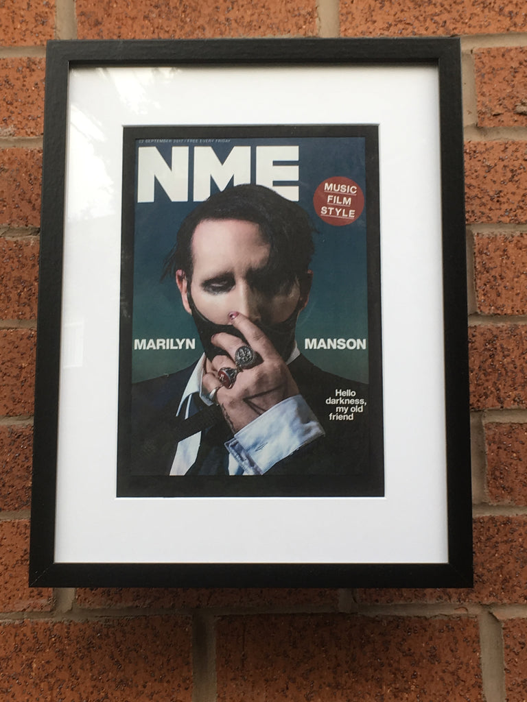 UK NME Magazine 2017: MARILYN MANSON UK Limited Framed Edition