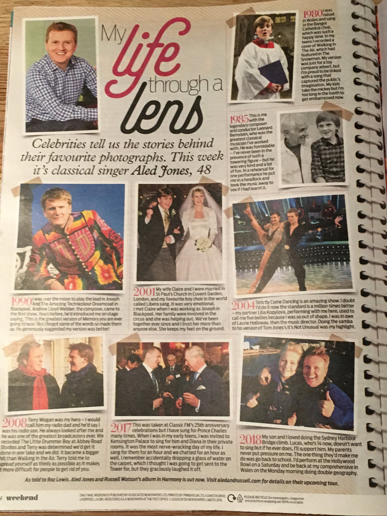 UK Weekend Magazine April 2019: Keren Woodward George Michael BANANARAMA Aled Jones