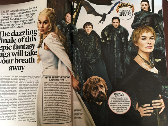 UK EVENT magazine Apr 2019: Game of Thrones Collector's Edition - Emilia Clarke Lena Headey