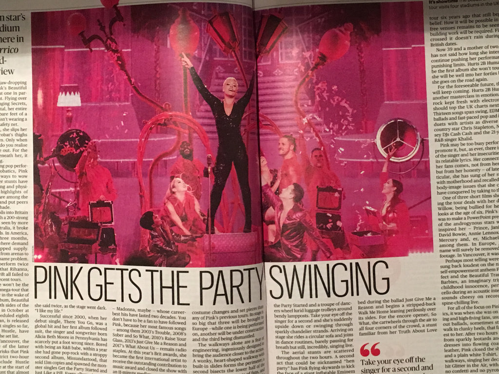UK CULTURE magazine April 2019: Pink P!NK Alecia Beth Moore Feature MAGGIE SMITH