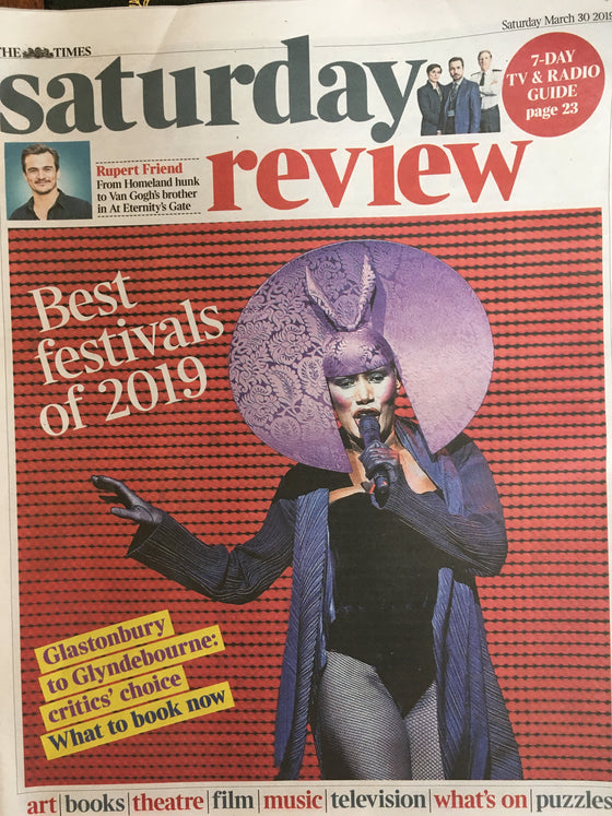 UK Times Saturday Review March 30 2019: Grace Jones Rupert Friend
