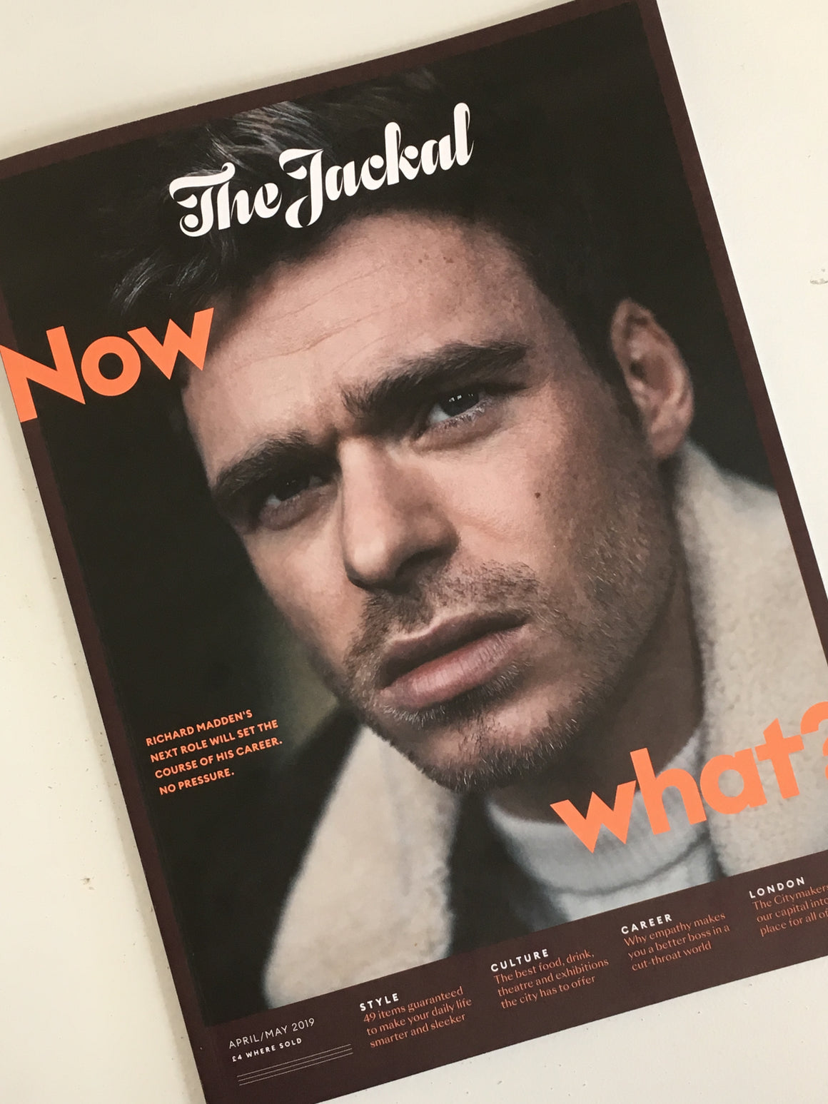 London Jackal Magazine April/May 2019 - Richard Madden Cover