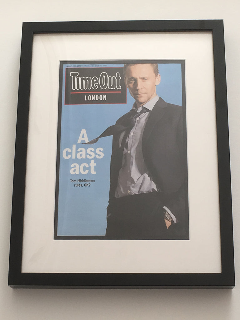 UK Time Out London Magazine: TOM HIDDLESTON Limited Framed Edition
