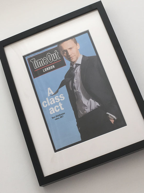 UK Time Out London Magazine: TOM HIDDLESTON Limited Framed Edition