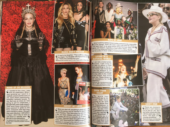 New UK Madonna UK Hello! Magazine August 2018 - The Queen Of Pop At 60