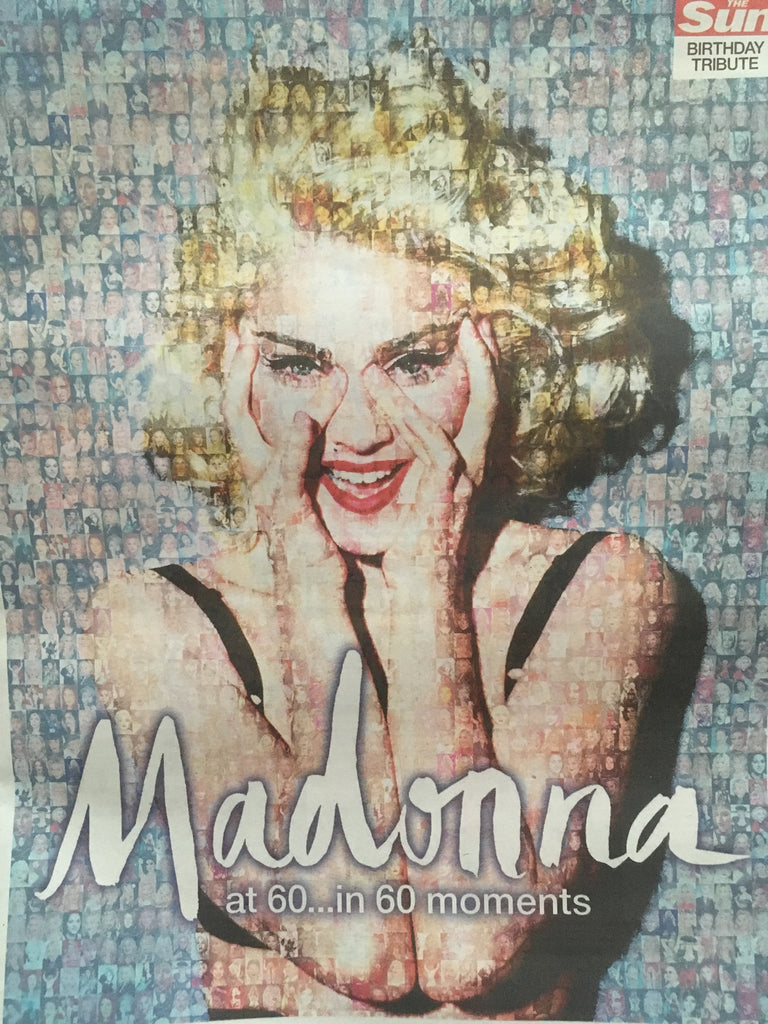 The Sun Newspaper August 16 2018: Happy Birthday Madonna 60th Souvenir Pull Out