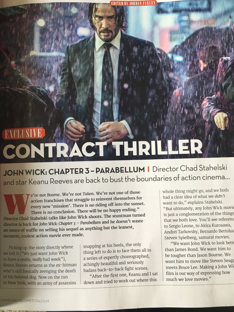 UK Total Film Magazine May 2019 David Tennant Vincent D'Onofrio Keanu Reeves