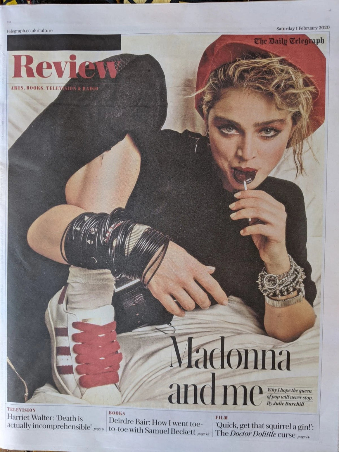 UK Telegraph Review February 2020: MADONNA COVER FEATURE
