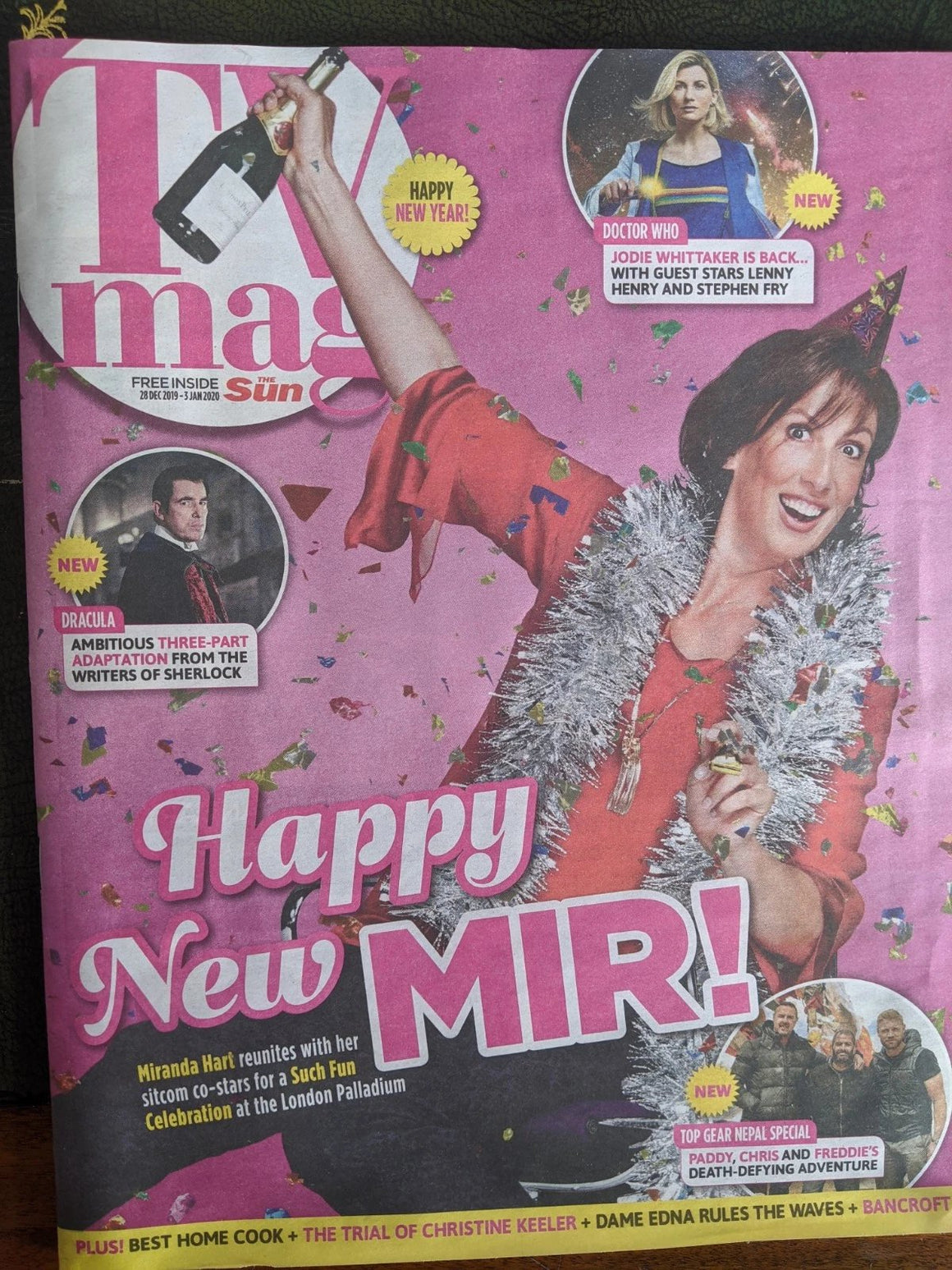 TV magazine Dec 2019: Miranda Hart cover + interview CLAES BANG Jodie Whittaker