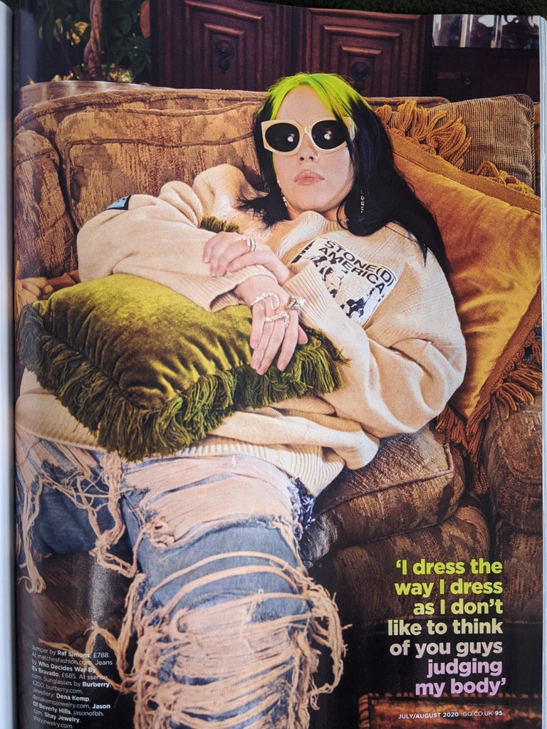 British GQ Magazine July 2020: Billie Eilish Cover