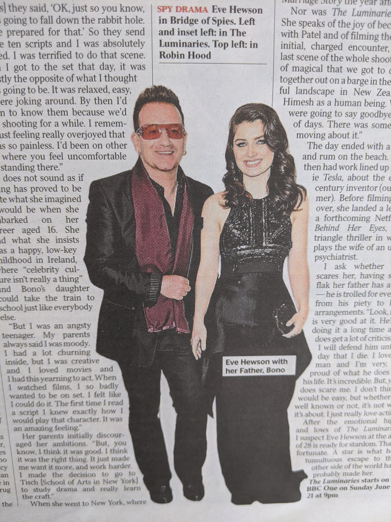 UK Times Review June 2020: EVE HEWSON interview BONO U2 Courtney Marie Andrews