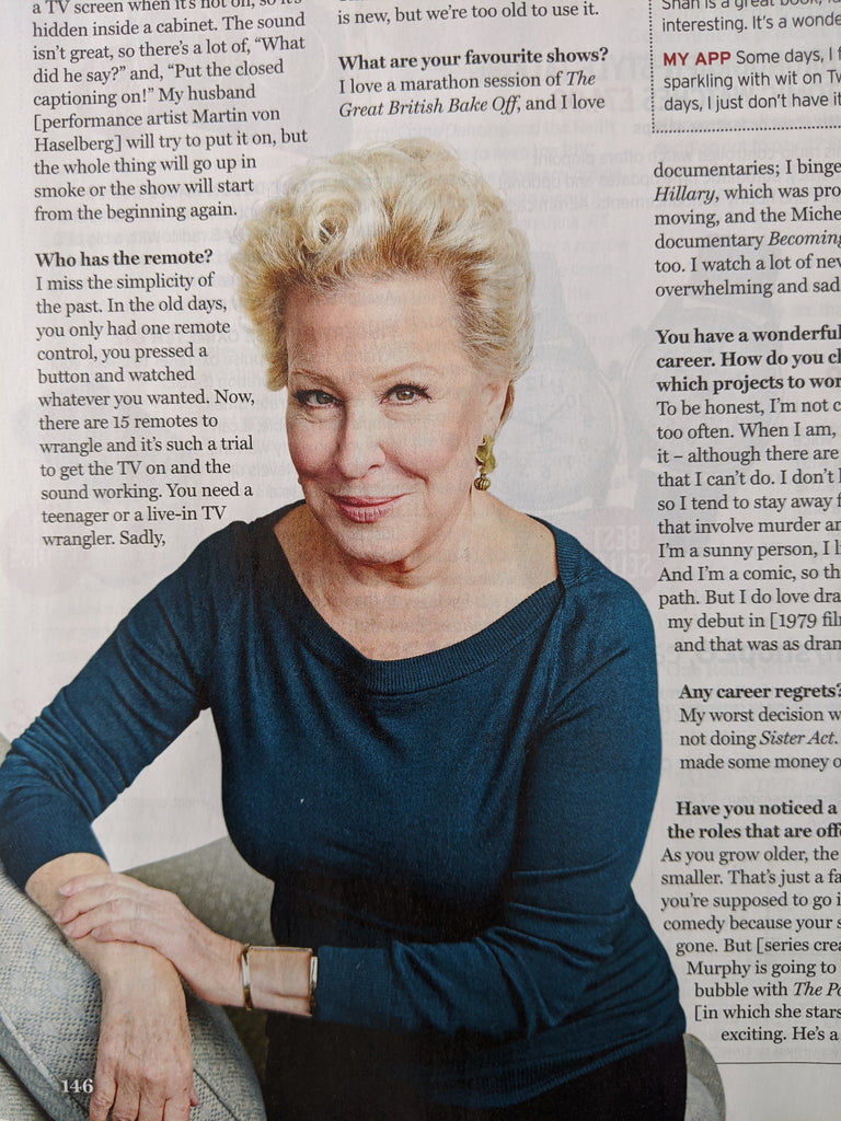 UK Radio Times Magazine 20 June 2020: MATTHEW RHYS Bette Midler HIMESH PATEL Charles Dance