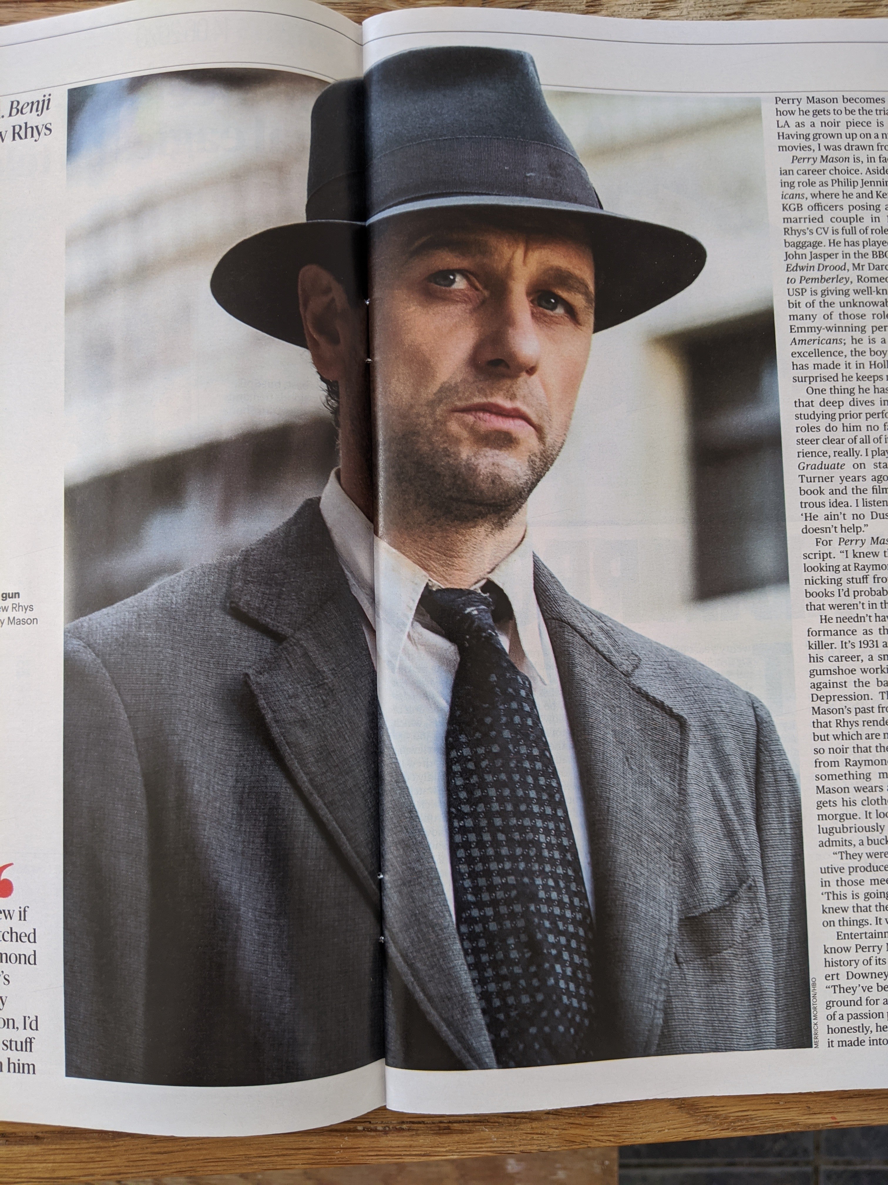 New Perry Mason UK Culture Magazine 14th June 2020: Matthew Rhys