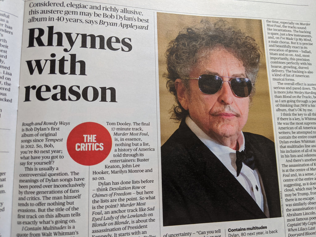 UK Culture Magazine June 2020: SIMON PEGG Bob Dylan YUSUF ISLAM Cat Stevens