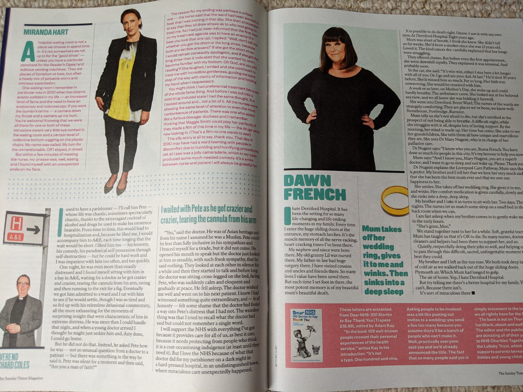 SUNDAY TIMES Mag 07/2020: EMILIA CLARKE Paul McCartney DAWN FRENCH Miranda Hart