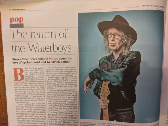 UK Times Review July 2020: MIKE SCOTT The Waterboys Interview