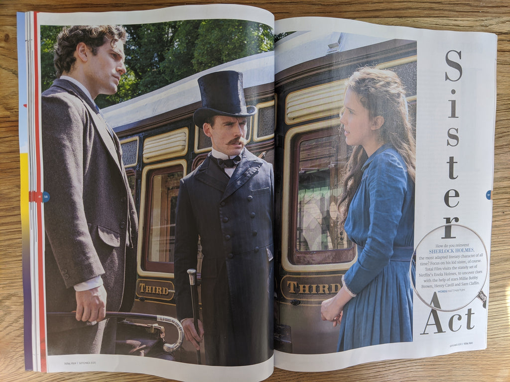 UK Total Film Magazine Sept 2020: Henry Cavill Sam Claflin Enola Holmes