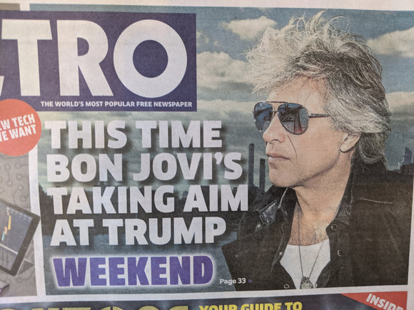 UK Metro October 2nd 2020: Jon Bon Jovi Interview
