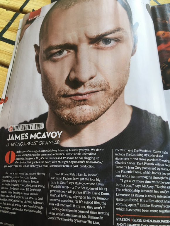 UK Total Film Magazine October 2018: James McAvoy Interview