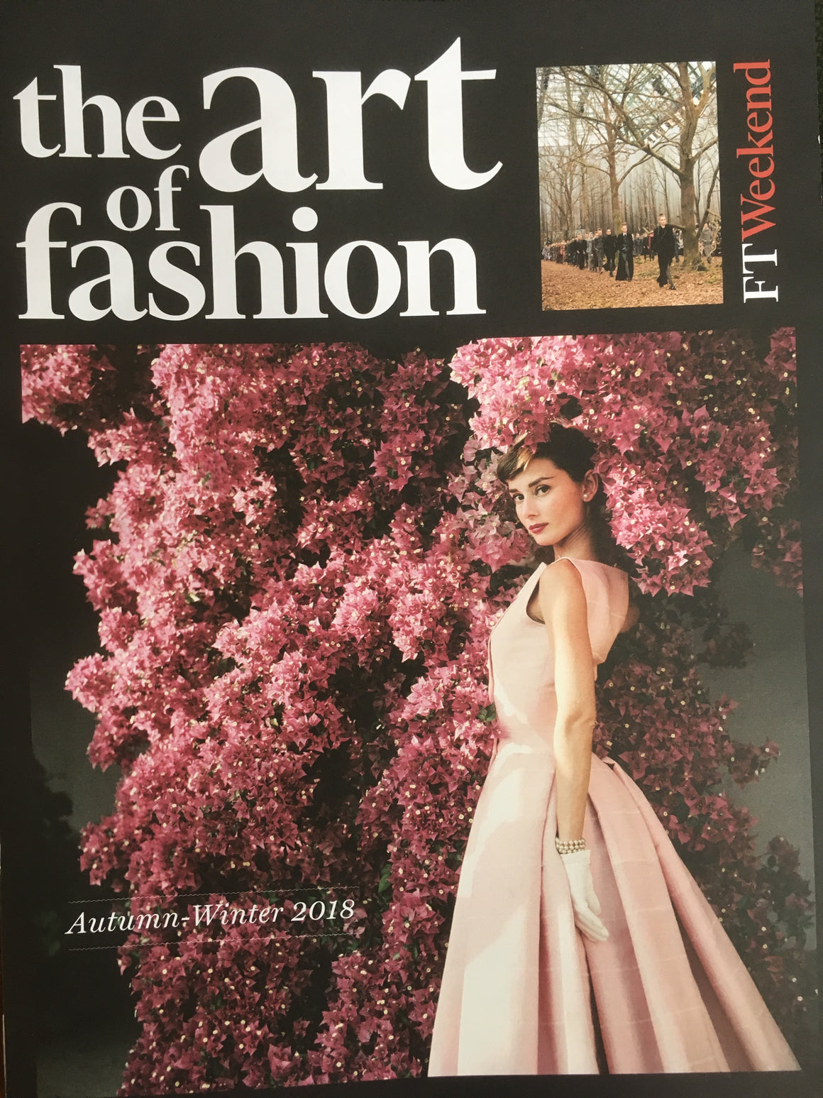 UK The Art of Fashion magazine A/W 2018 Audrey Hepburn cover & feature (Madonna)