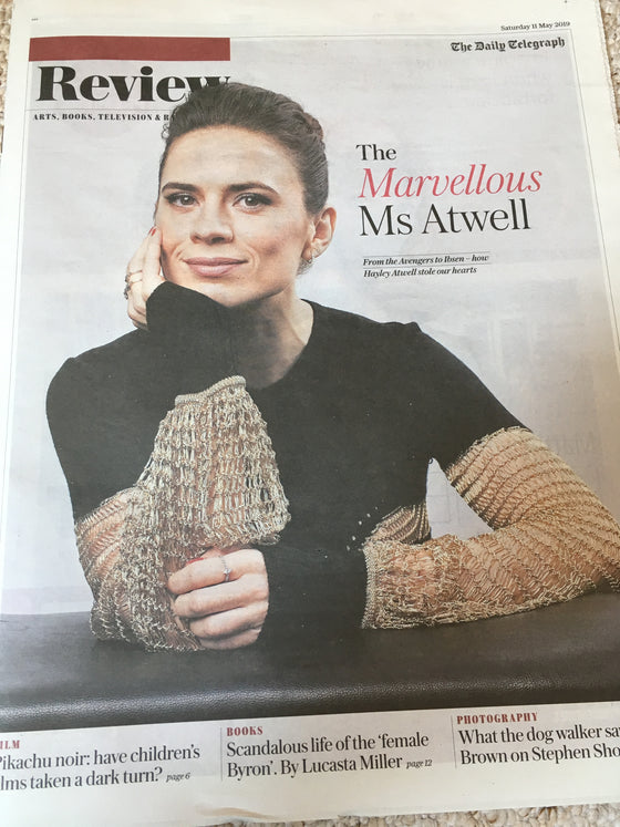 UK Telegraph Review 11 May 2019: HAYLEY ATWELL COVER STORY