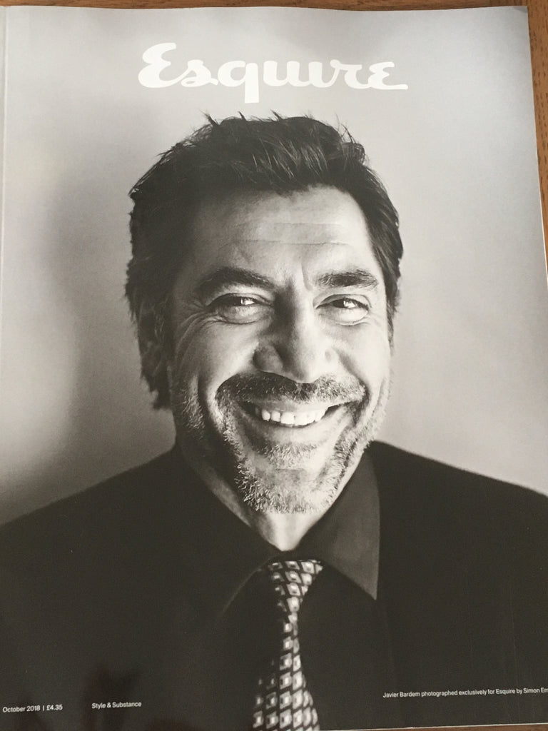 BRITISH ESQUIRE MAGAZINE OCTOBER 2018: JAVIER BARDEM Exclusive Subscribers Cover