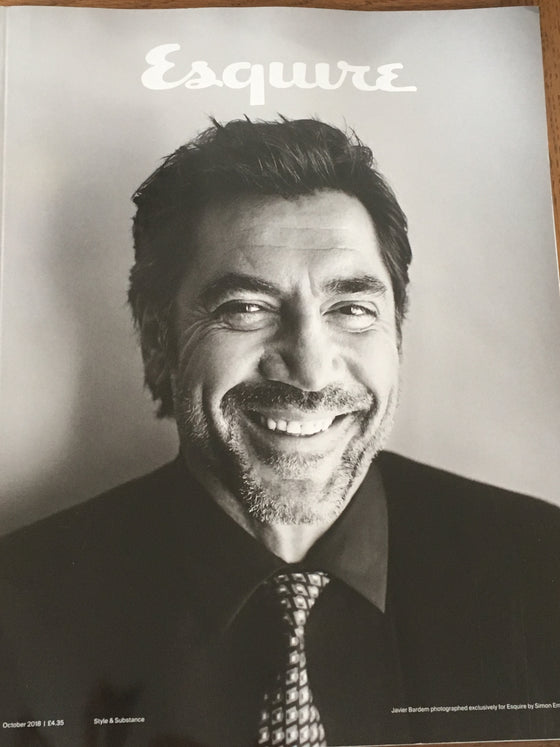 BRITISH ESQUIRE MAGAZINE OCTOBER 2018: JAVIER BARDEM Exclusive Subscribers Cover