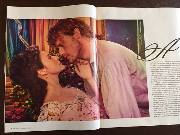 US Entertainment Weekly October 2018: Caitriona Balfe Outlander Cover Sam Heughan