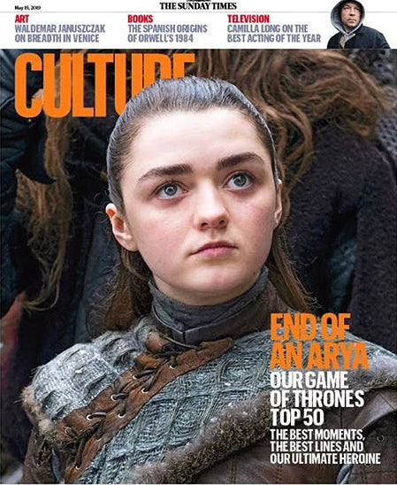 UK CULTURE magazine May 2019: Game of Thrones Maisie Williams cover and feature