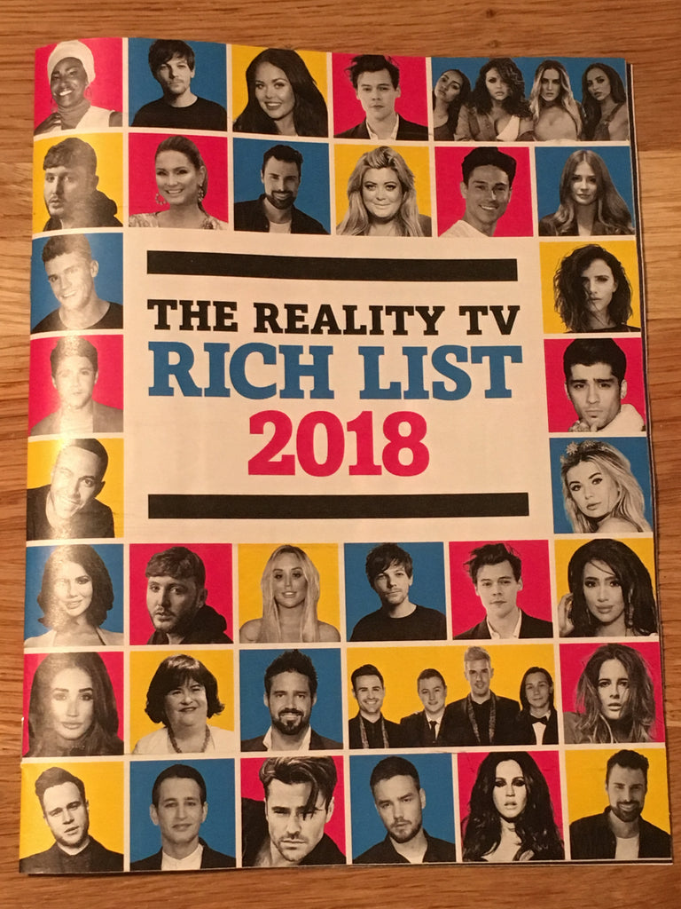 Reality TV Rich List 2018: HARRY STYLES Zayn Malik LOUIS TOMLINSON Niall Horan LIAM PAYNE