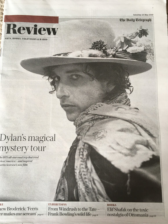 UK Telegraph Review 25 May 2019: Bob Dylan Cover And Feature