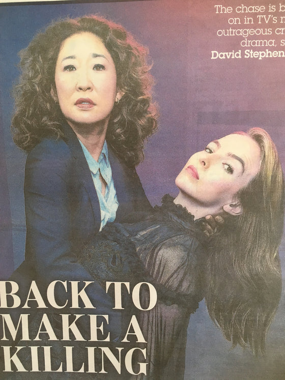 UK Express Review May 2019: JODIE COMER SANDRA OH KILLING EVE COVER FEATURE