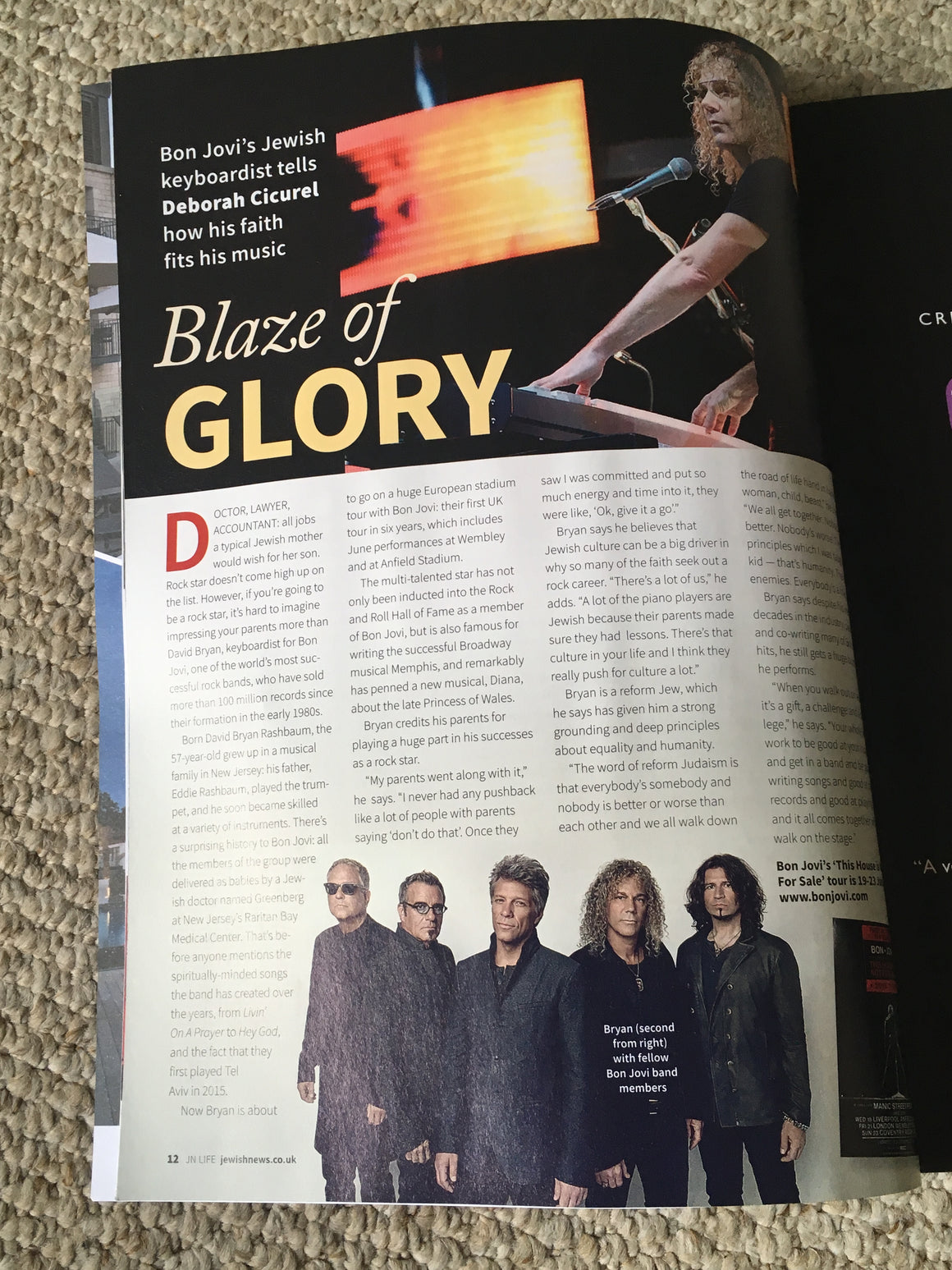 Jewish News Life Magazine 2019: BON JOVI MICHAEL ALONI