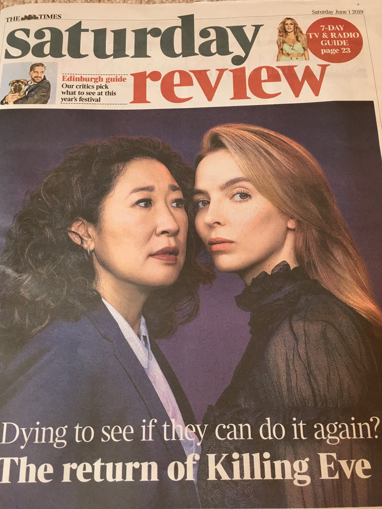 UK Times Review 1st June 2019 JODIE COMER & SANDRA OH (Killing Eve) Cover Feature