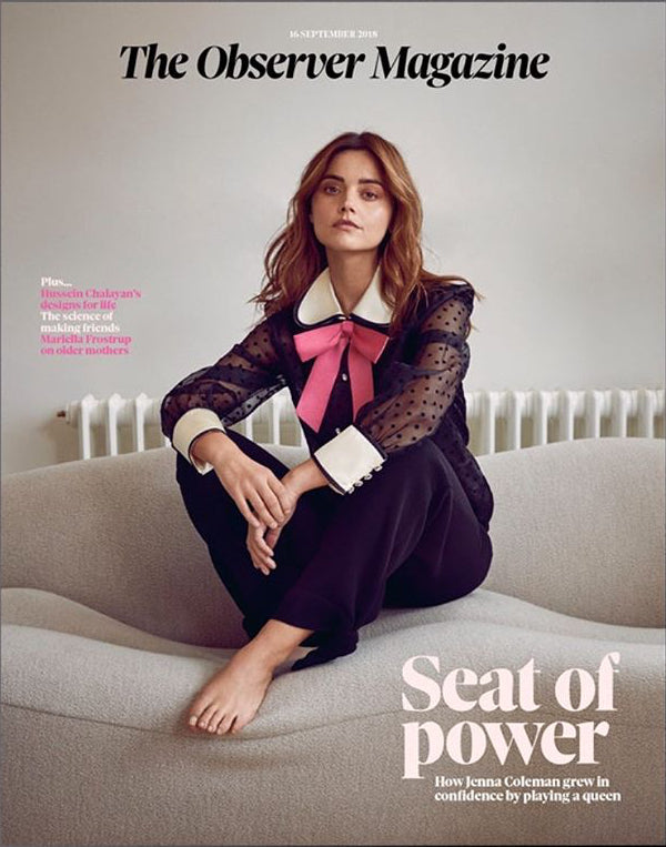 UK Observer magazine 16 Sept 2018 Jenna Coleman Cover Story