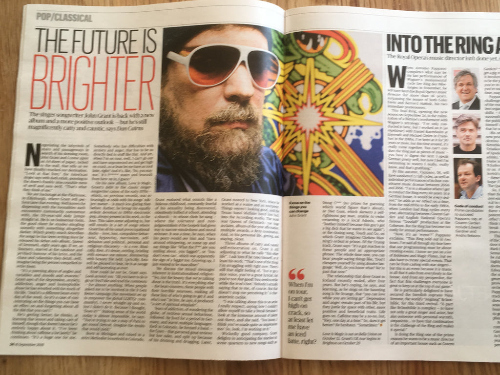 UK CULTURE magazine September 2018: Domhnall Gleeson Glenn Close John Grant