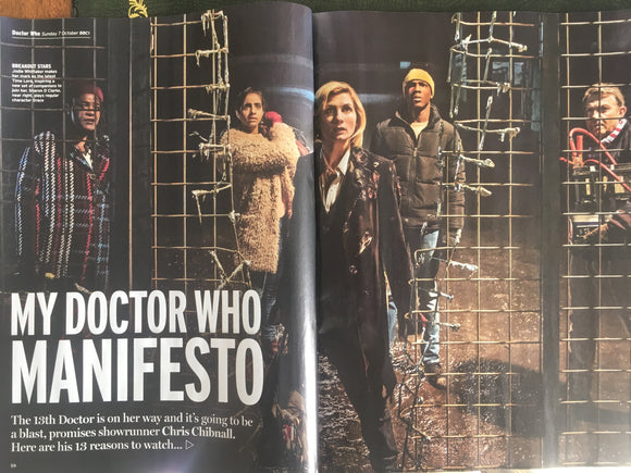 UK Radio Times Magazine September 2018: Jodie Whittaker Doctor Who Jenna Coleman