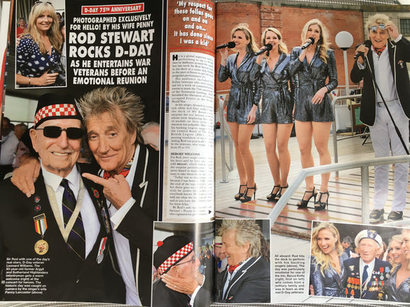 HELLO! magazine 17 June 2019 Rod Stewart Exclusively Photographed by Penny