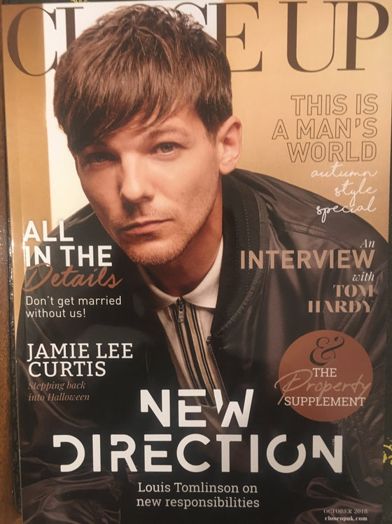 London Close Up Magazine October 2018: LOUIS TOMLINSON COVER STORY