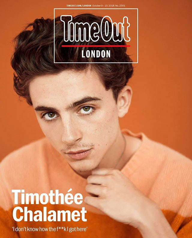 London Time Out Magazine October 2018: Call Me By Your Name TIMOTHEE CHALAMET COVER STORY