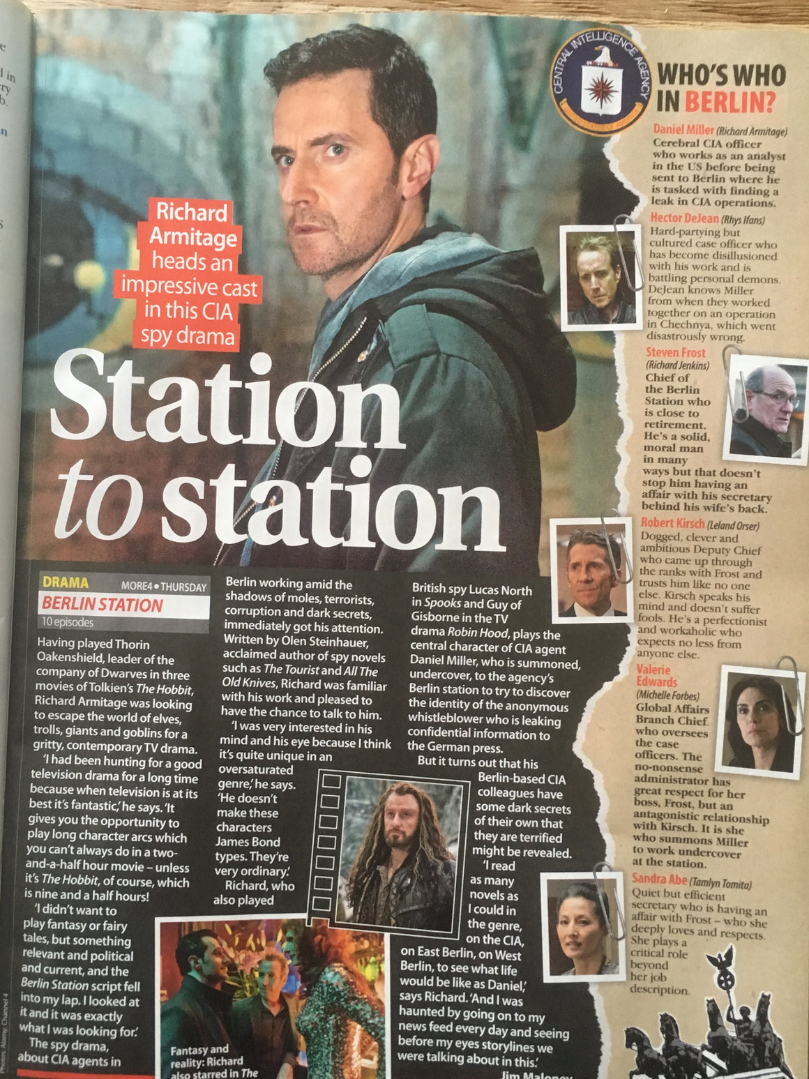 Total TV Guide Magazine 20 October 2018: Richard Armitage Interview