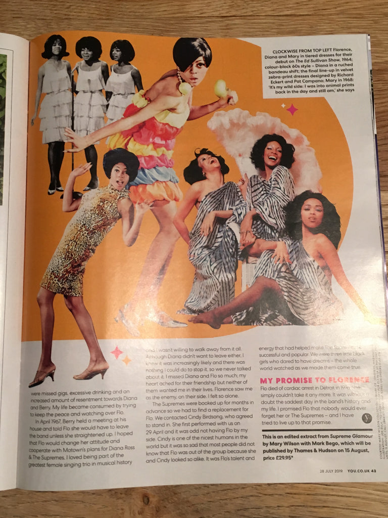 MARY WILSON (The Supremes) DIANA ROSS UK YOU MAGAZINE JULY 28th 2019