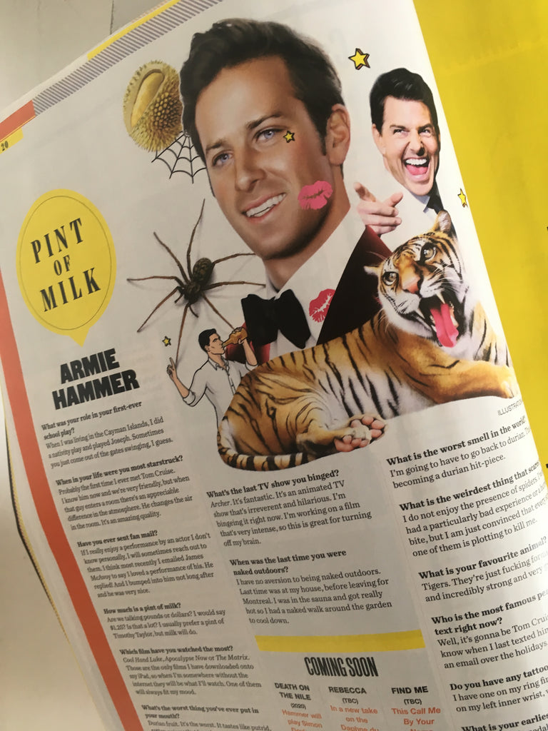 UK Empire Magazine September 2019: TOM BURKE Armie Hammer